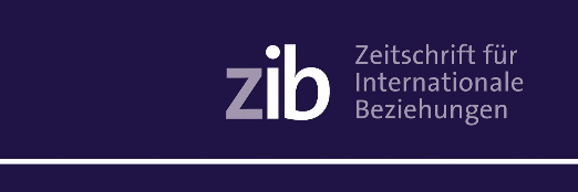 ZIB Zeitschrift für Internationale Beziehungen